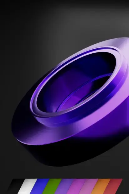 Anodizado de color con acabado uniforme y resistente.